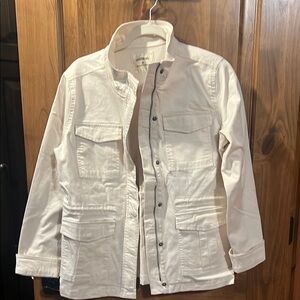 Goodthreads Cream Military Field Jacket Lightweight